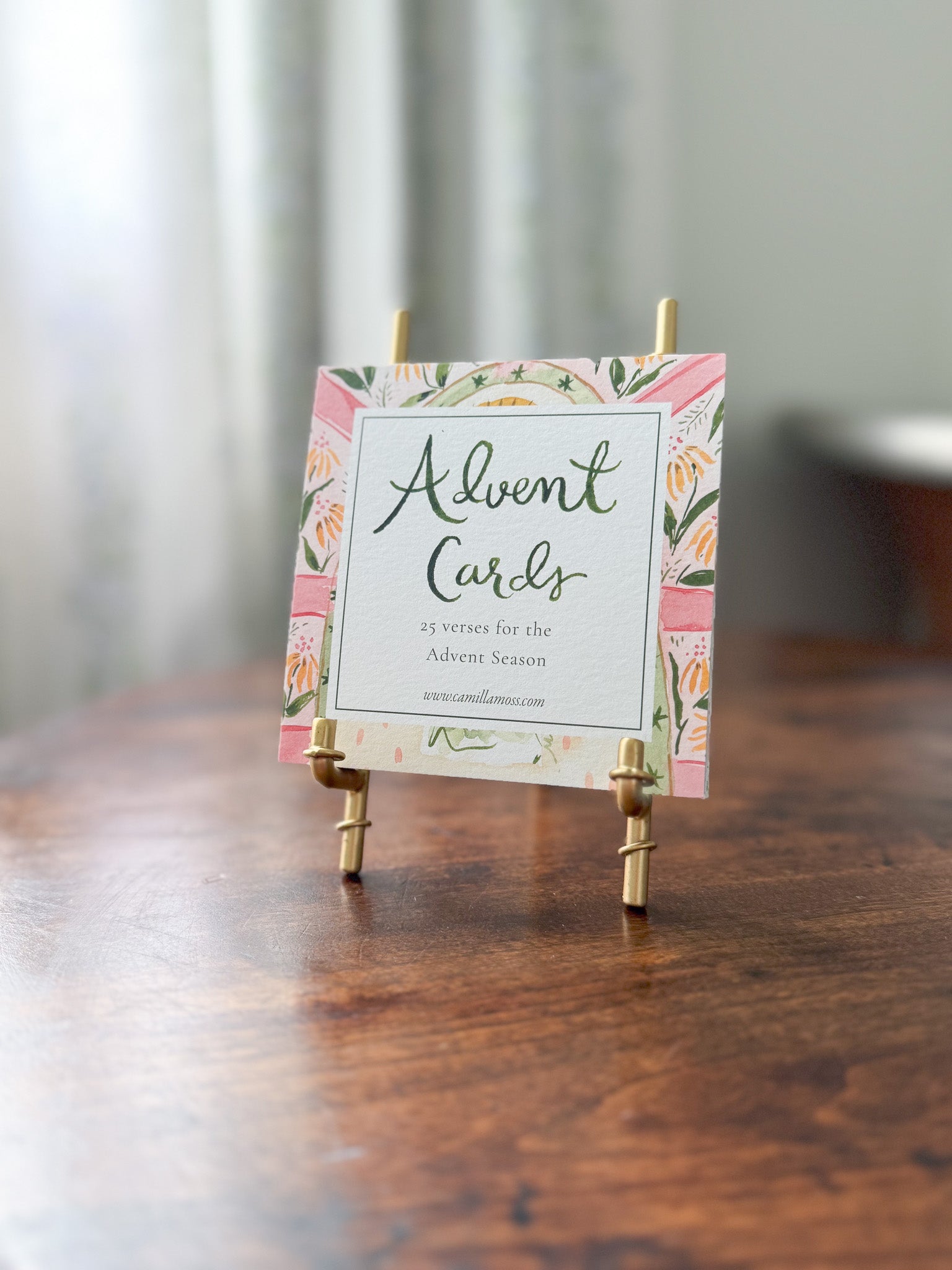 Artist Statement:  The Advent Scripture Card Series