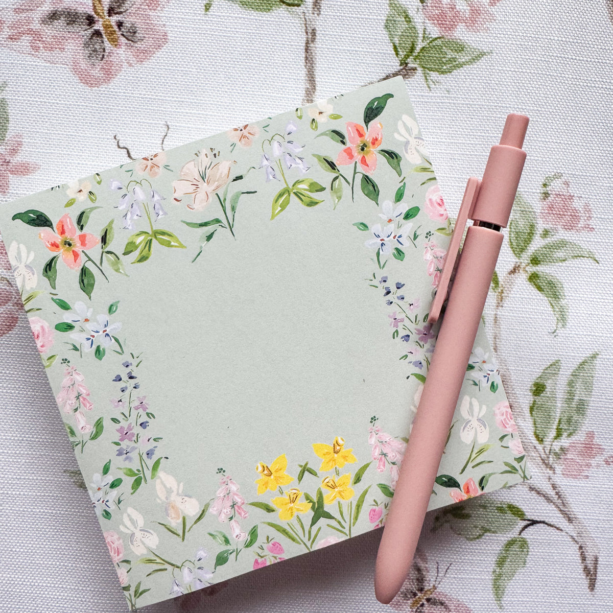 5x5 Square Spring Floral Notepad – Camilla Moss
